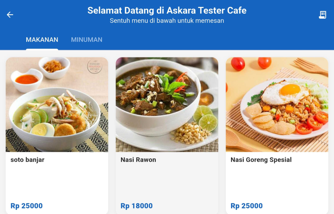 Self-Order Kiosk & Menu Digital