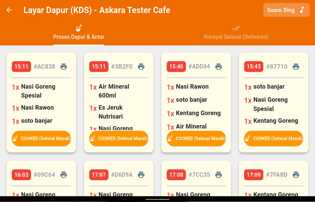Kitchen Display System (KDS)